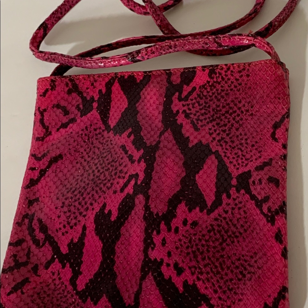 Saks 5th Avenue bright pink crossbody bag